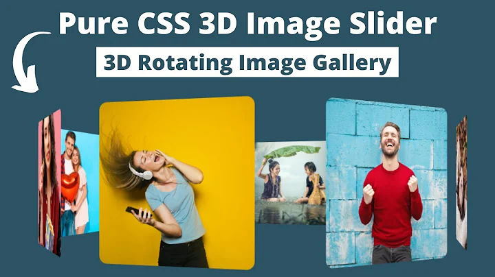 Pure CSS 3D Rotating Image Slider || 3D Rotating Image Gallery using HTML & CSS