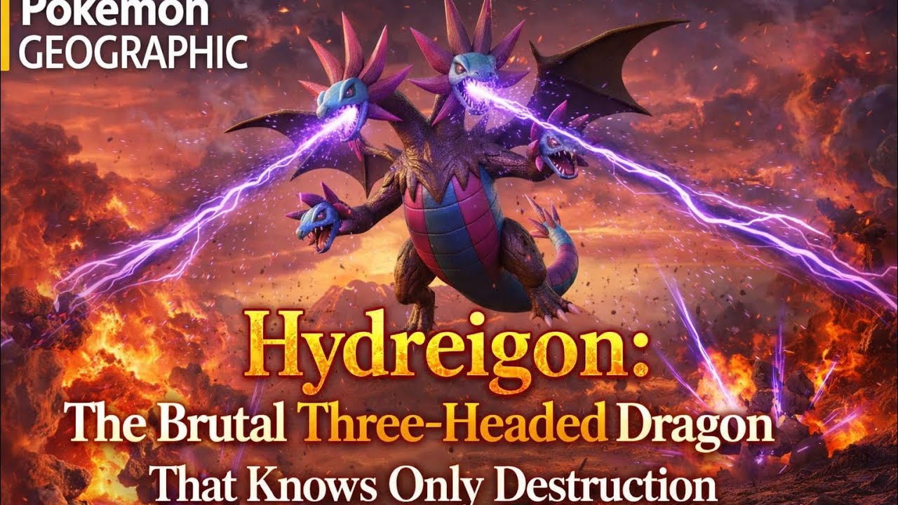 Real life pokemon | natGeo: Hydreigon - The Brutal Three-Headed Dragon That Knows Only Destruction