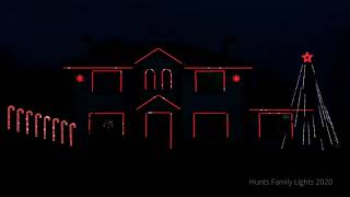 Hunts Family Lights 2020 (3/4) Carol of the Bells @DaveHuntMaker