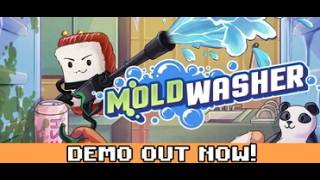 Moldwasher Game Demo Complete Playthrough Simulator Arcade Relaxing Calm Cleaning 2D Washing screenshot 1