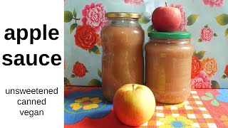 🍎🍏 HOW TO MAKE & CAN UNSWEETENED APPLE SAUCE 😋 Easy Water Bath Canning, No Canner Needed 💚 #vegan