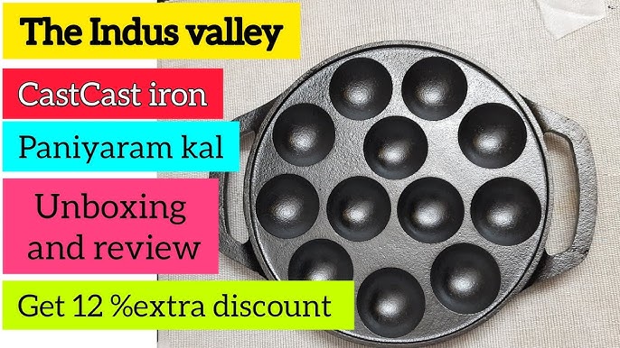 Cast Iron Paniyaram Pan, Appe Pan, Toxic-Free