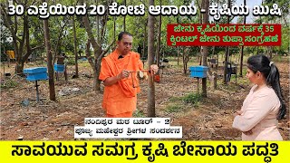 30 ಎಕ್ರೆ 20 ಕೋಟಿ ಆದಾಯ -ಜೇನು ಕೃಷಿಯಿಂದ ವರ್ಷಕ್ಕೆ 35 ಕ್ವಿಂಟಲ್ ಜೇನು ತುಪ್ಪ ಸಂಗ್ರಹಣೆ |Nandipura Mutt Farm-2