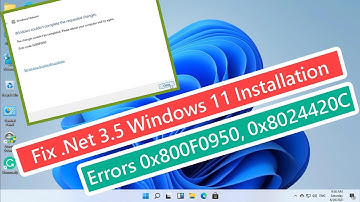 Fix .Net 3.5 Windows 11 Installation Errors 0x800F0950, 0x8024420C || Windows 11 .Net Installation