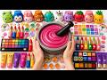 Satisfying Slime ASMR 🌈 DIY How to Make Rainbow Kuromi Slime with Makeup Lipstick Glitter 07