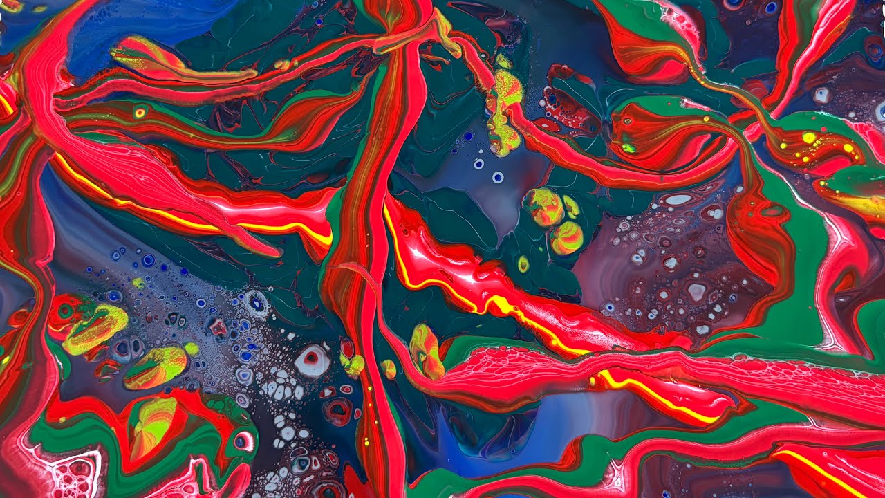 25th February 2026 GoPro Two Layer Acrylic Pour Painting 