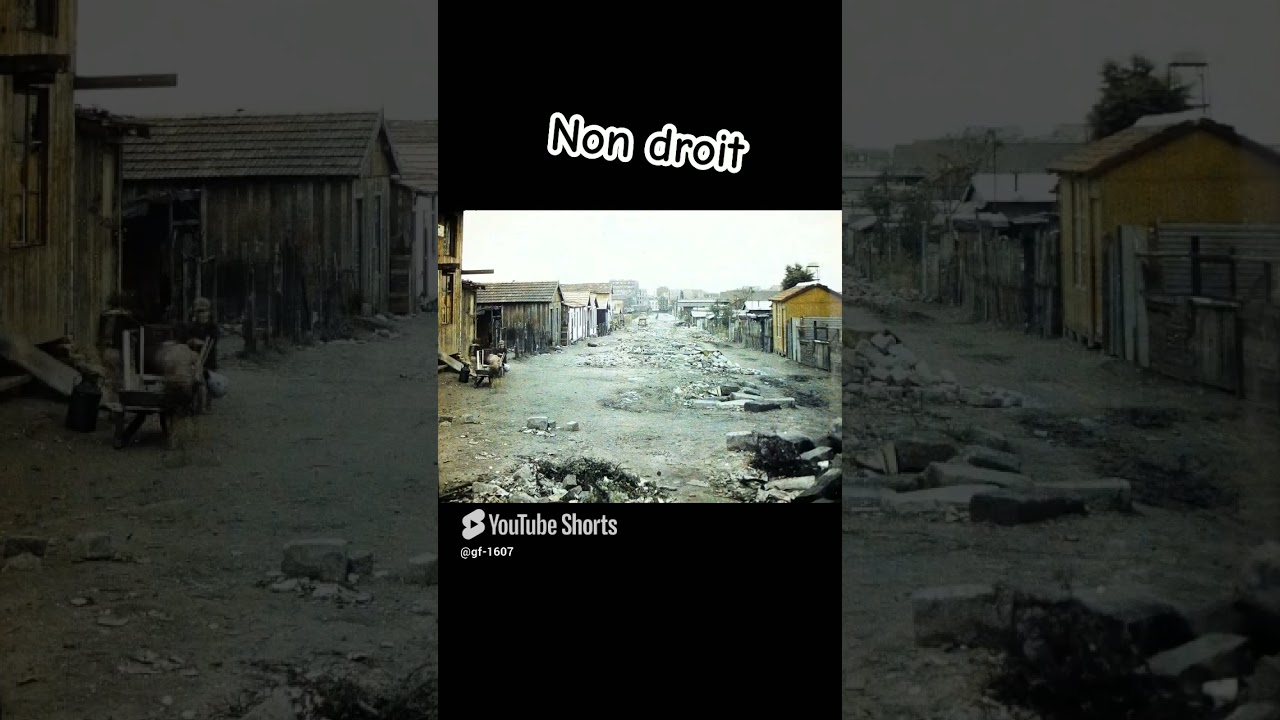 La zone à Paris les fortifications c'était quelque chose c'est pas si vieux que ça misère totale 😌