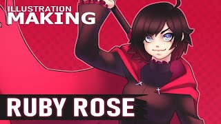//SPEEDPAINT\\ Ruby Rose [RWBY Fanart]