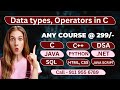C Language Course | Data types, Operators and Conditional Statements in C | TechidZ | By Srinivas
