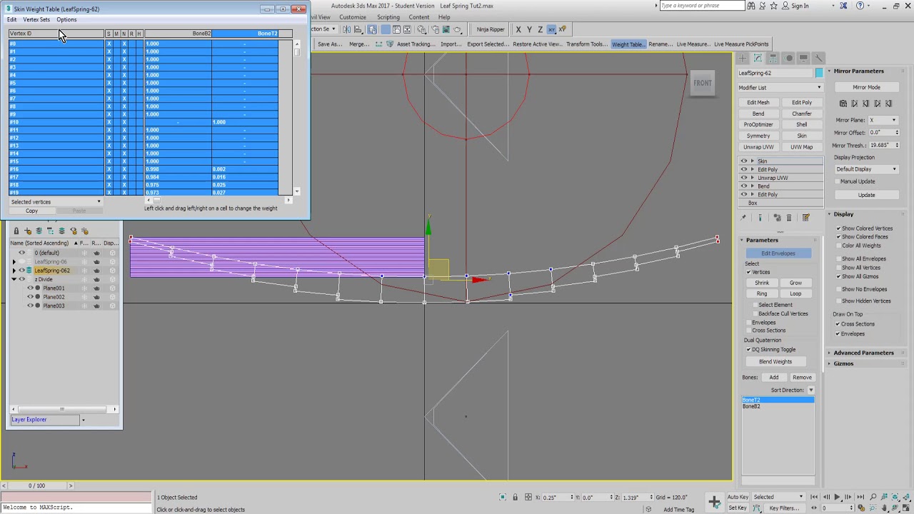 Leaf Spring Weight Tutorial YouTube