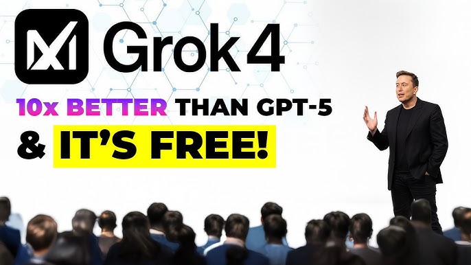 Elon Musk's NEW Grok 4 is COMING (FREE!) 🤯 - YouTube