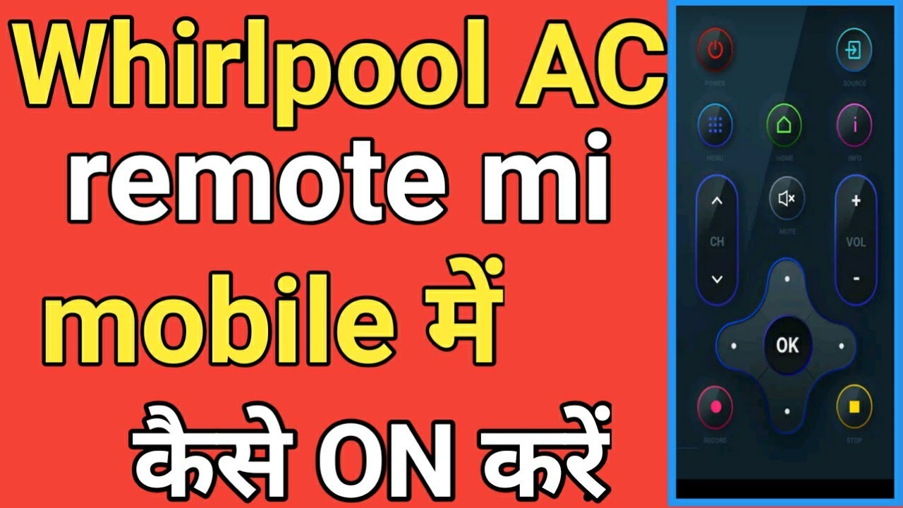 how to use Whirlpool AC remote ! Whirlpool AC remote kaise on kare mi