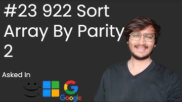 922. Sort Array By Parity II ||LeetCode