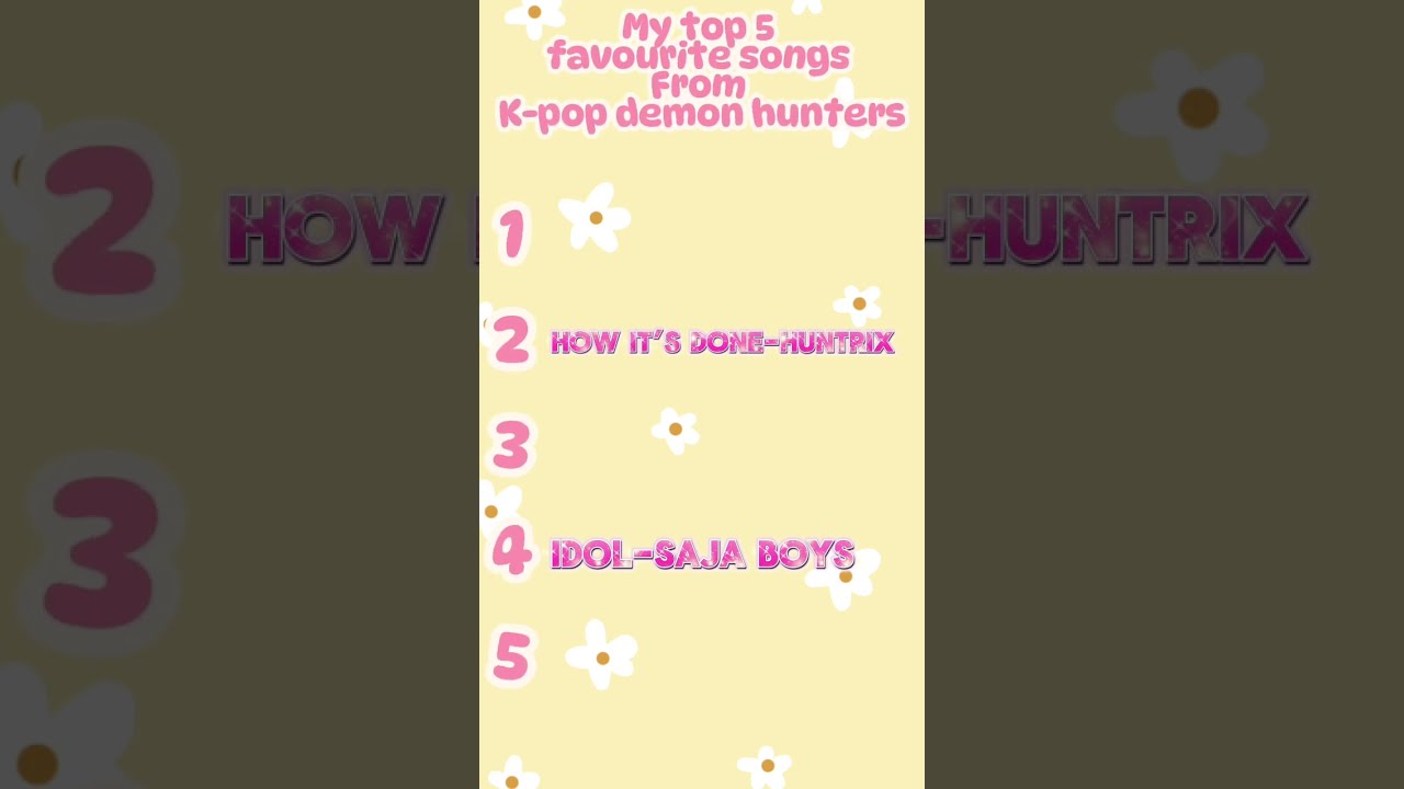 Ranking My Top 5 Favourite K Pop Demon Hunter Songs Kpopdemonhunters Songranking Rating Kpop