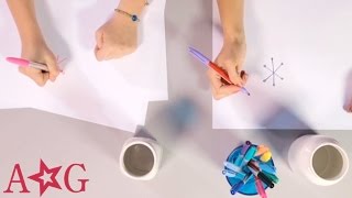 DIY Snowflake Design Pencil Cup Holder | Crafts & DIYs | @AmericanGirl screenshot 4