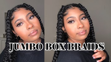 QUARANTINE SLAY| HOW TO: EASY JUMBO BOX BRAIDS TUTORIAL !!