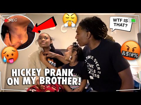 MY LITTLE SISTER DOES A HICKEY PRANK ON ME **I BROKE HER PHONE**