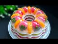 美丽的水果燕菜果冻蛋糕 ❤ How to make  Beautiful Fruit Jelly Cake     #littleduckkitchen