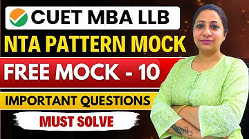 CUET PG MBA  LLB 2025 | COQP 12 & 11  | FREE MOCK TEST - HINDI  | MOST EXPECTED QUESTIONS✅