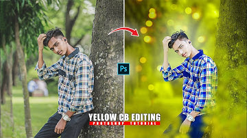 Photoshop Yellow CB Editing Tutorial Bokeh Background Smooth Skin Complete Retouching Photo Editing