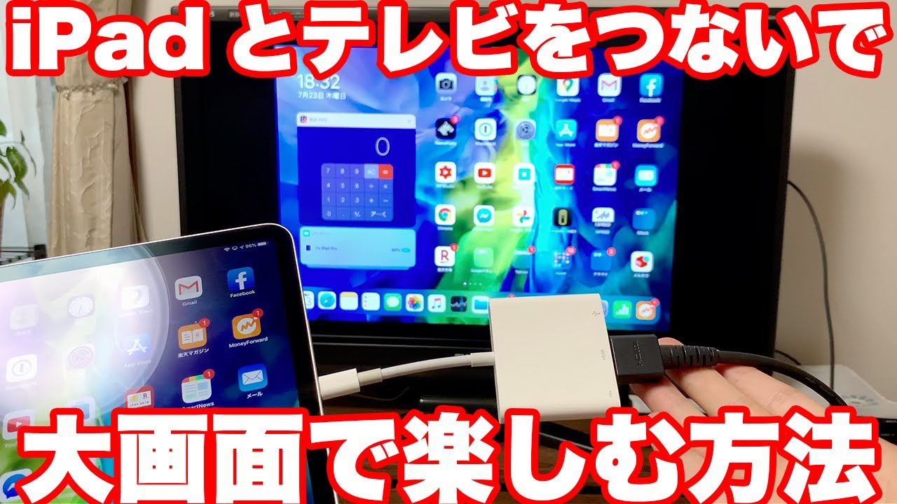 Ipadの画面をそのままテレビに大きく映す方法 Youtube