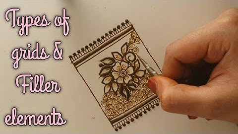 Types of grids Part 1| Netting patterns every henna artist should know | filler elements in mehndi