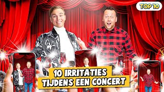 10 IRRITATIES TIJDENS EEN CONCERT!