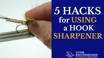 How to Sharpen a FLY FISHING HOOK plus 5 HACKS
