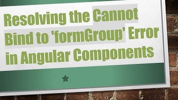 Resolving the Cannot Bind to 