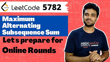 Leetcode solution 5782. Maximum Alternating Subsequence Sum