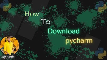 How to download pycharm and create a new project folder