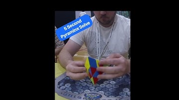 Fast 5 Second #pyraminx solve #shorts #rubikscube