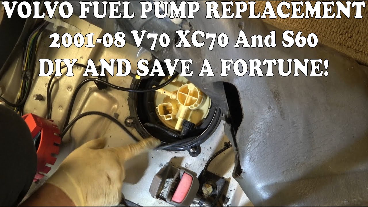 VOLVO S60 and V70 Fuel Pump Replacement. DIY, Step by Step for 01-08 models.