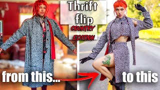 country thrift store to HIGH FASHION *TRANSFORMATION* (thrift flip)