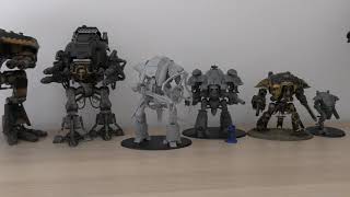 Imperial Knight Size Comparison Showcase (HH & WH40K)