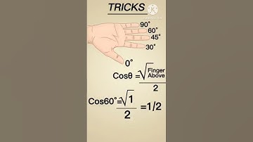 Trigonometry की values निकाले अपनी उंगलियों पर! #shorts #trick