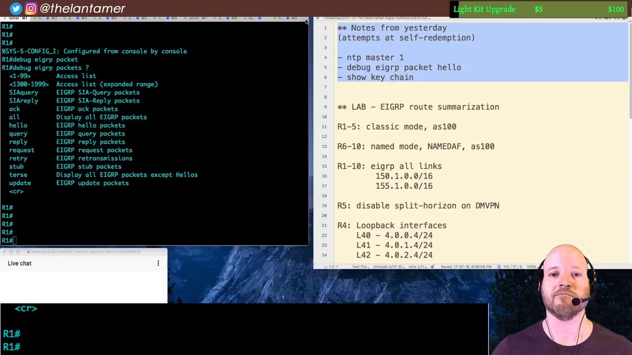 day 23 - EIGRP route summarization incl. default routes