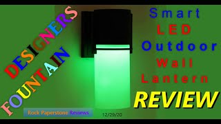 Designers Fountain Medium Black Smart Led Outdoor Wall Lantern Sconce Review
