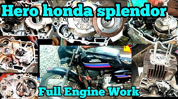 Hero Honda Splendor Full Engine Work In தமிழ் / Rockfort Motor Works