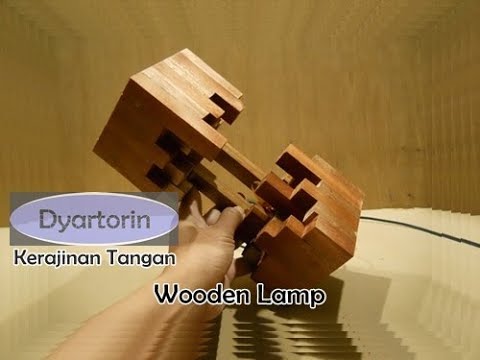 Kreasi unik  kerajinan  lampu  hias  minimalis dari kayu YouTube