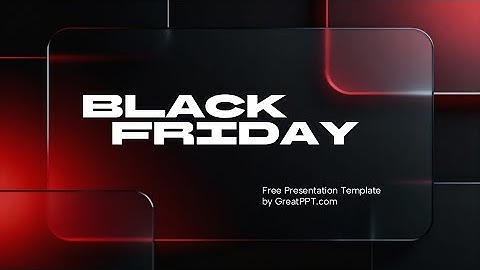 Free Black Friday Aesthetic PowerPoint Template & Google Slides Theme by GreatPPT