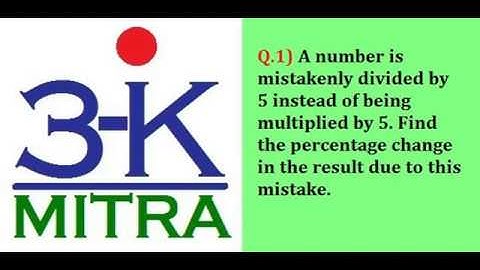 Quantitative Solutions || Find % change in result if number divided by 5 instead of multiplied by 5