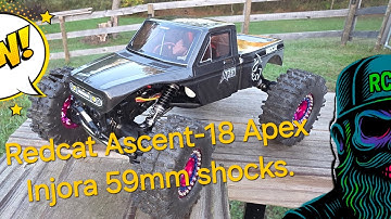 How to Install 59mm Injora Aluminum Shocks on the Redcat Ascent 18 Apex.