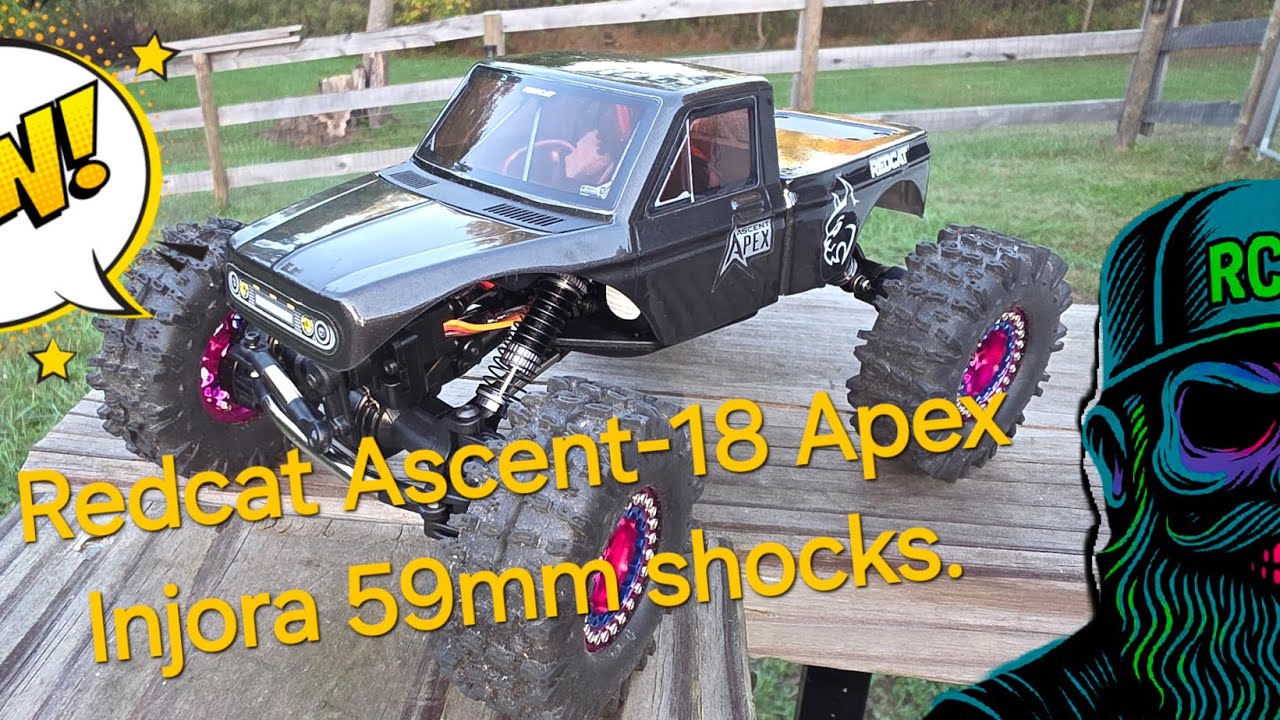 How to Install 59mm Injora Aluminum Shocks on the Redcat Ascent 18