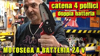 mini motosega a batteria 24 V