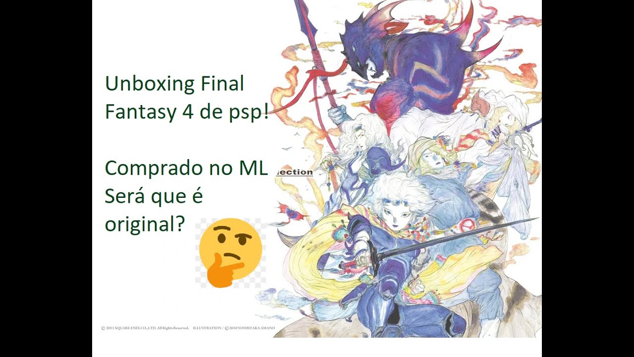 Unboxing do Final Fantasy Complete collection para PSP - YouTube
