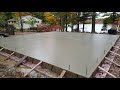 Concrete slab foundation for steel frame building