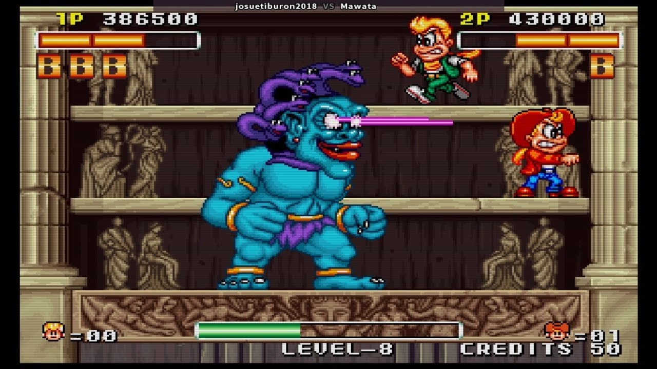 Spinmaster ( Miracle Adventure ) ミラクルアドベンチャ 2 players gameplay 16.09.2021 Data East 1993