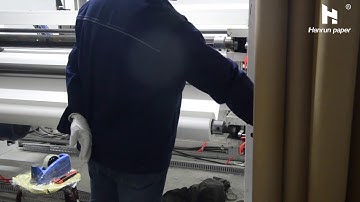 Slitting sublimation paper rolls