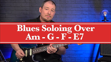 9 blues licks to play  over the Andalusian Cadence in the style of the Blues